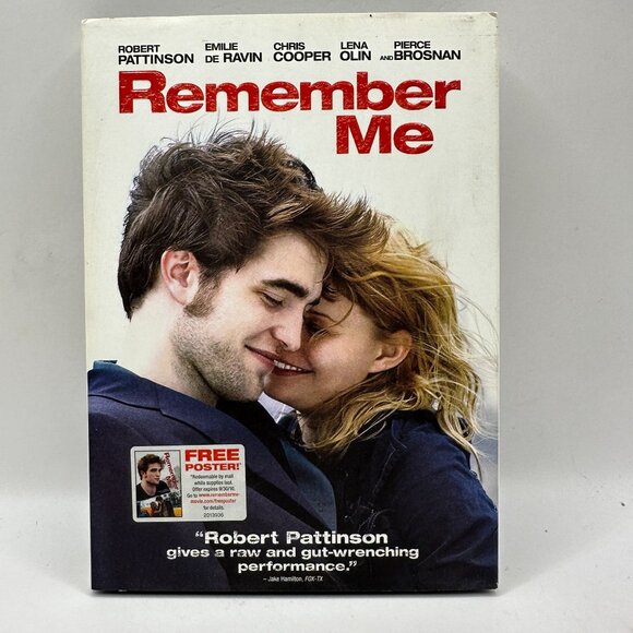 Remember Me DVD With Free Poster - Robert Pattinson Emilie De Ravin - Picture 1 of 3